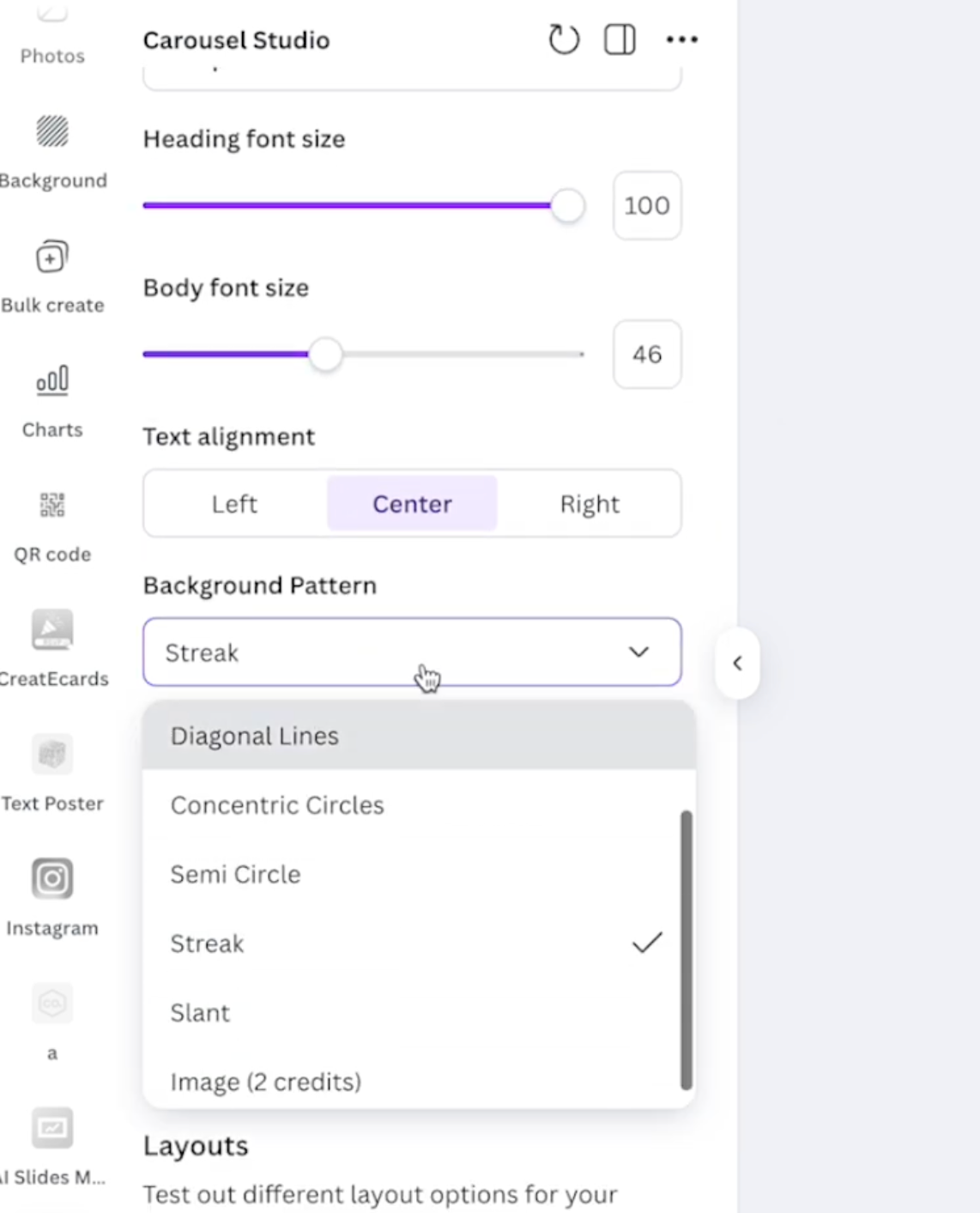 Screenshot of how to adjust colours, fonts, text size, and spacing.